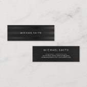 Chic Strepen Nep Leer Mini Visitekaartje (Voorkant / Achterkant)