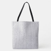 Chic Stylish Black White Geometric Pattern Simple Draagtas (Voorkant)