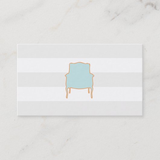 Chic subtle Stripes Carte de visite (Devant)
