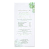Chic Succulents Massage Spa Tarifs Menu 1 (Dos)