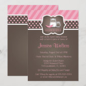 Chic Sucre et épice Baby Shower Invitations 2 (Devant / Derrière)