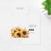 Chic Sunflower Collier Cartes d'affichage (Bureau)
