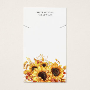 Chic Sunflower Ketting Display Kaarten Visitekaartje