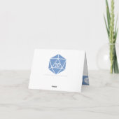 Chic tabletop dans le Carte de remerciements Periw (Dos)