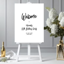 Chic Tachtig 80ste Verjaardagsfeest Welkomstbord