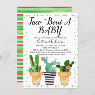 Chic Taco Bout Invitation Baby shower Bébé
