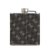 Chic Taupe Abstract Pattern Monogrammed Heupfles (Achterkant)