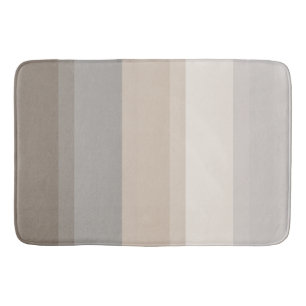 Chic Taupe, Cream en Grey Striped Badmat