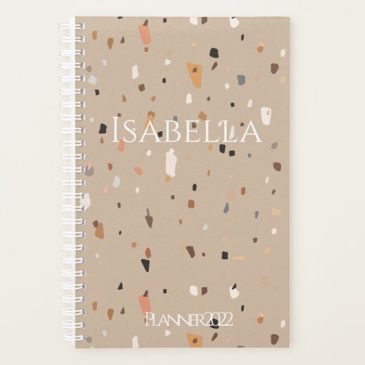 Chic taupe terrazzo rustique (Devant)