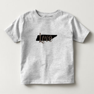 chic TENNESSEE LIEFDE script op grijs Kinder Shirts