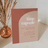 Chic terracotta capsule de temps 1er signe anniver