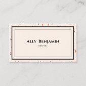 Chic terrazzo patroon visitekaartje (Voorkant)