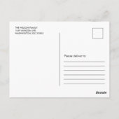 Chic The Nutcracker Ballet Merry Kerstmis Briefkaart (Achterkant)