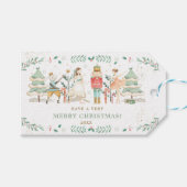 Chic the Nutcracker Ballet met kerstfeest Cadeaulabel (Voorkant (Horizontaal))