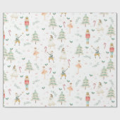 Chic The Nutcracker kerstballet Decoupage Wra Cadeaupapier (Vlak)