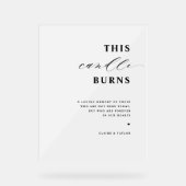 Chic This Candle Burns, In Memory Wedding Frosted (Recto)