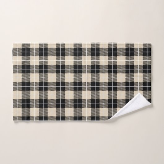 Chic Thompson Camel Tartan Pattern Bad Handdoek (Handdoek)