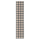 Chic Thompson Camel Tartan Pattern Korte Tafelloper (Voorkant)