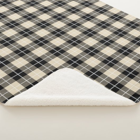 Chic Thomson Camel Pset Flannel Pattern Sherpa Deken (3/4)