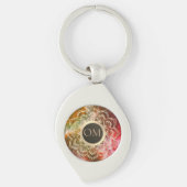 Chic Tie Dye OM Mandala Sleutelhanger (Voorkant)