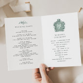 Chic Timeless Green, Bleu, Programme de mariage Tu