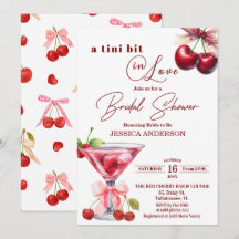 Chic Tini Bit in Love Cherry Martini Bruiloftsfees