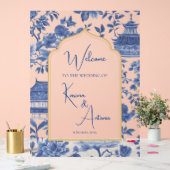 Chic-tique Chinoiserie Acrylique Affiche de bienve (Mariage)