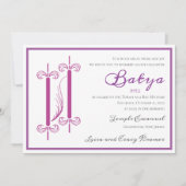 Chic Torah - Invitation Bat mitzvah (Devant)
