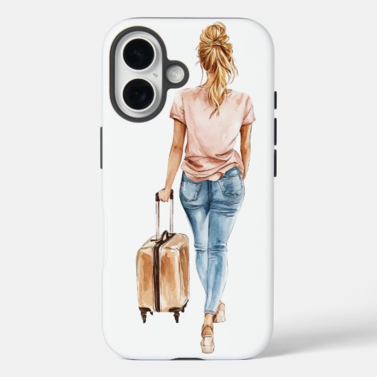 Chic Travel Girl Hoesje (Achterkant)