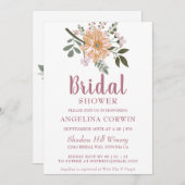 Chic Tree Blossom Bridal Shower Uitnodiging (Voorkant / Achterkant)