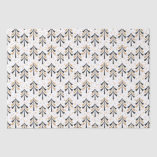 Chic Trendy Black Gold kerstbomen Holiday Tissuepapier