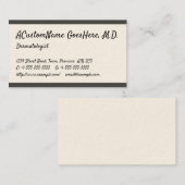 Chic & Trendy Dermatologist Visitekaartje (Voorkant / Achterkant)
