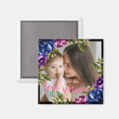 Chic Tropical Boho Floral Fête des Mères Magnet ca (Recto/Verso)