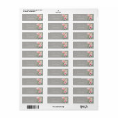 Chic Tropical Flowers Hibiscus Address Label (Full Sheet)