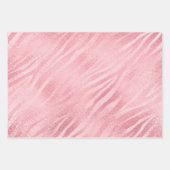 Chic Tropical Pink Mint Green Zebra Inpakpapier Vel (Voorkant 3)