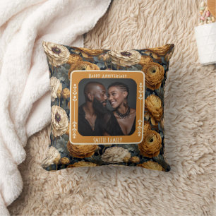 Chic True Love 15e anniversaire de mariage coussin