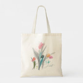 Chic Tulips - op maat gesneden Tote Bag (Achterkant)