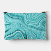 Chic turquoise marmer etui (Achterkant)