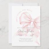Chic Tying Knot Invitation de la douche nuptiale (Devant)