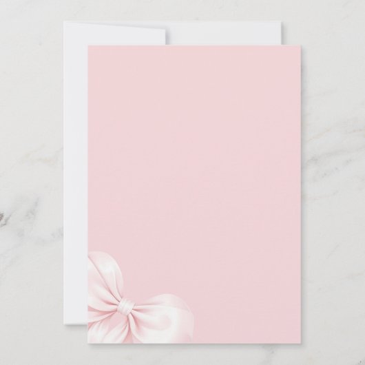 Chic Tying Knot Invitation de la douche nuptiale (Dos)