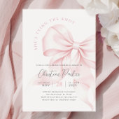 Chic Tying Knot Invitation de la douche nuptiale