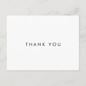 Chic Typografie Hartelijk dank Briefkaart (Voorkant)