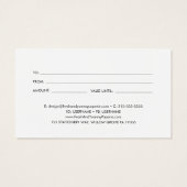 Chic Typographie Certificat cadeau d'entreprise (Dos)