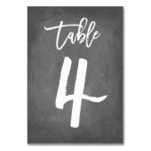 Chic Typographie Chalkboard Numéro de table | Tabl (Par défaut)
