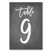 Chic Typographie Chalkboard Numéro de table | Tabl (Par défaut)