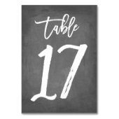 Chic Typographie Chalkboard Numéro de table | Tabl (Par défaut)