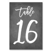Chic Typographie Chalkboard Numéro de table | Tabl (Par défaut)