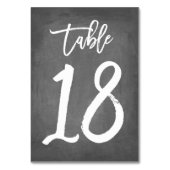 Chic Typographie Chalkboard Numéro de table | Tabl (Par défaut)