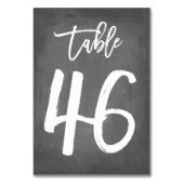 Chic Typographie Chalkboard Numéro de table | Tabl (Par défaut)