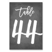 Chic Typographie Chalkboard Numéro de table | Tabl (Par défaut)